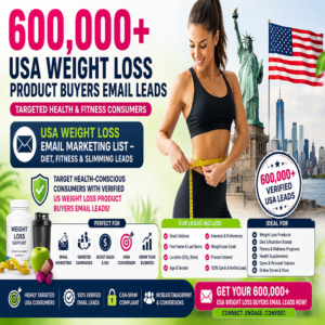 USA Weight Loss Product Buyers Email Leads – Targeted Health & Fitness Consumers