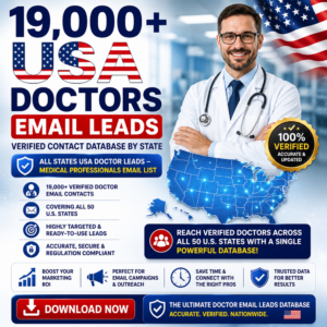 USA Doctors Email Leads – Verified Contact Database by State