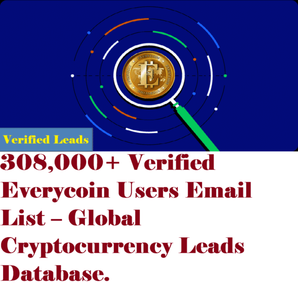 Everycoin Crypto Users Email List – 308,000+ Crypto Leads for Cold Email Campaigns