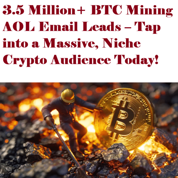 3.5 Million+ Bitcoin Mining Email Database – AOL-Based Crypto Users Worldwide - Image 2