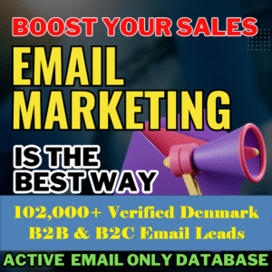 102,000+ Verified Denmark B2B & B2C Email Leads – Businesses & Consumers Database