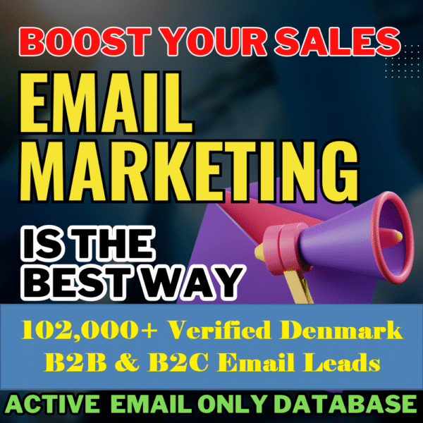 102,000+ Verified Denmark B2B & B2C Email Leads – Businesses & Consumers Database