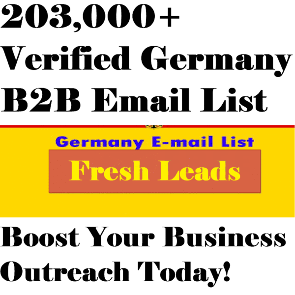203,000+ Germany Business Email Leads – B2B Marketing Database (2025) - Image 2