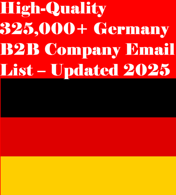 325,000+ Verified Germany B2B Leads – Company Email Database 2025 - Image 2