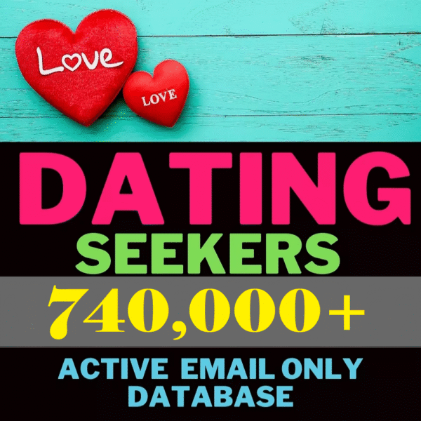 740,000+ Verified UK Dating Leads – B2C Email List for Dating Offers