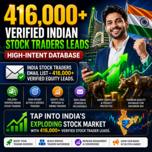 416,000+ Verified Indian Stock Traders Leads – High-Intent Database