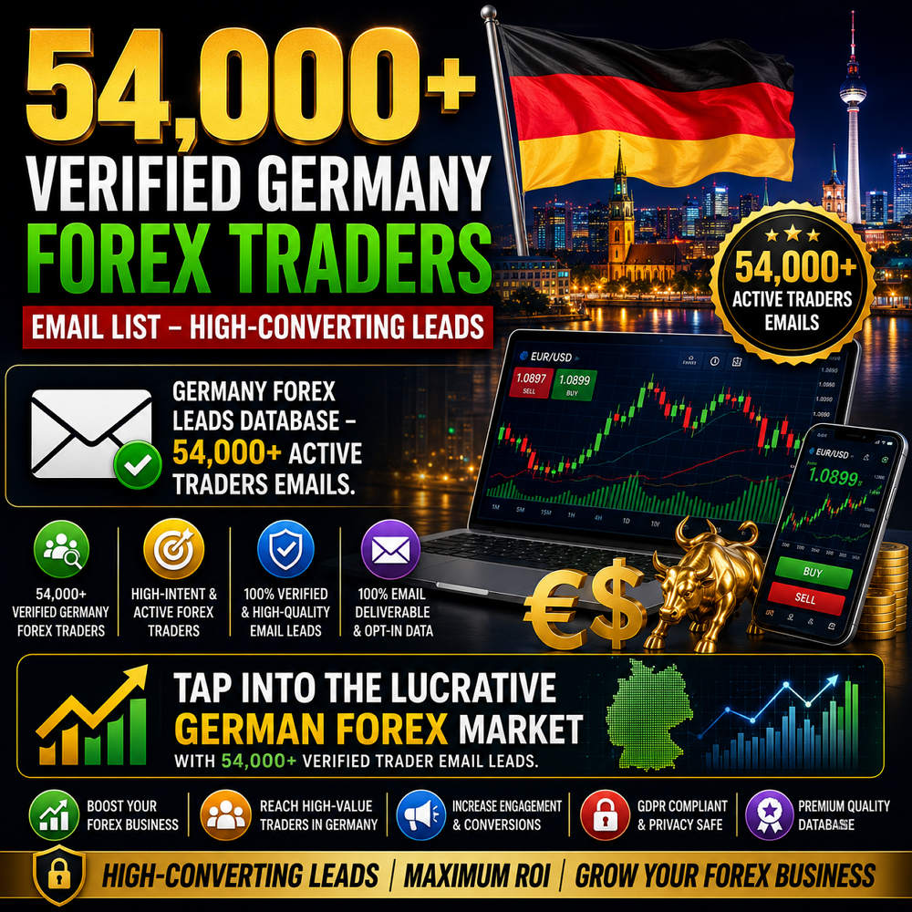 54,000+ Verified Germany Forex Traders Email List – High-Converting Leads
