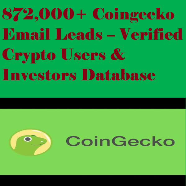 872,000+ Coingecko Users Email List – Active Crypto Enthusiasts & Traders - Image 3