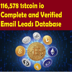 116,000 Verified 1stcoin.io Users Email List – Global Crypto Leads Database
