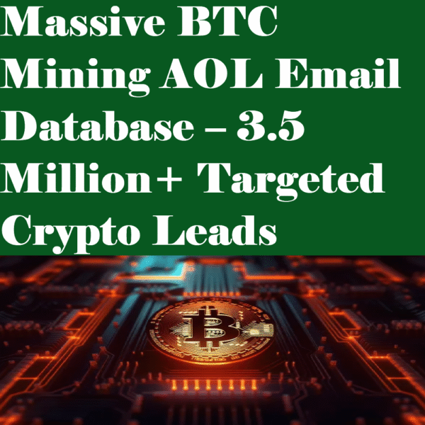 3.5 Million+ Bitcoin Mining Email Database – AOL-Based Crypto Users Worldwide - Image 3