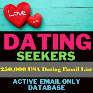 USA Dating Email Database – 250,000 Verified Email List for Love & Lifestyle Offers