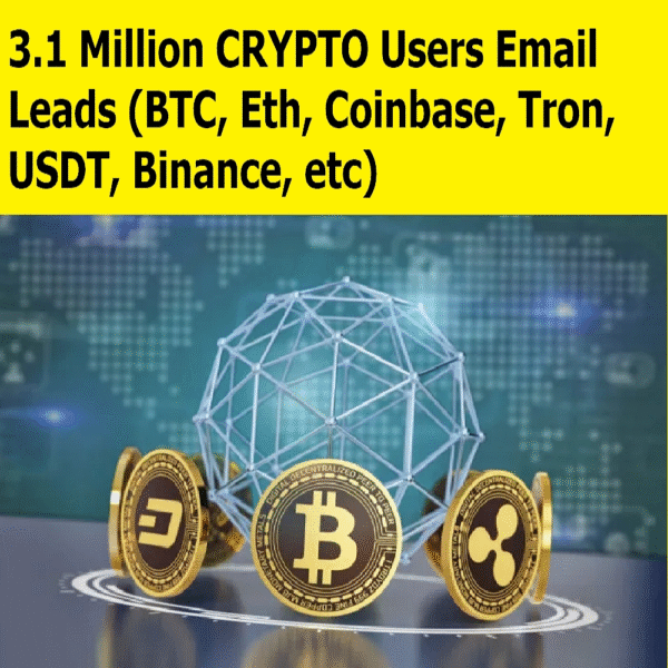 3.1 Million+ CRYPTO Users Email Leads Database (BTC, Eth, Coinbase, Tron, USDT, Binance, etc Leads) - Image 4