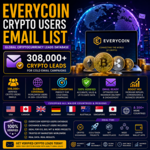 Everycoin Crypto Users Email List – 308,000+ Crypto Leads for Cold Email Campaigns