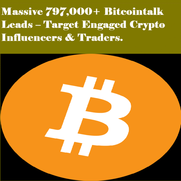 797,000+ Bitcointalk Email List Database – Active Cryptocurrency Community Leads - Image 3