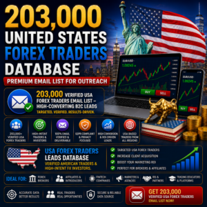 203,000 United States Forex Traders Database – Premium Email List for Outreach
