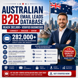 Australian B2B Email Leads Database – Reach 282,000+ Verified Businesses