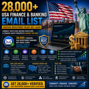 28,000+ USA Finance & Banking Email List – Verified Investment-Ready B2C Leads