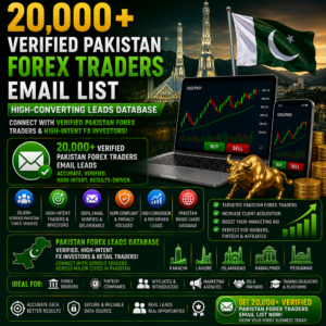 20,000 Verified Pakistan Forex Traders Email List – High-Converting Leads Database