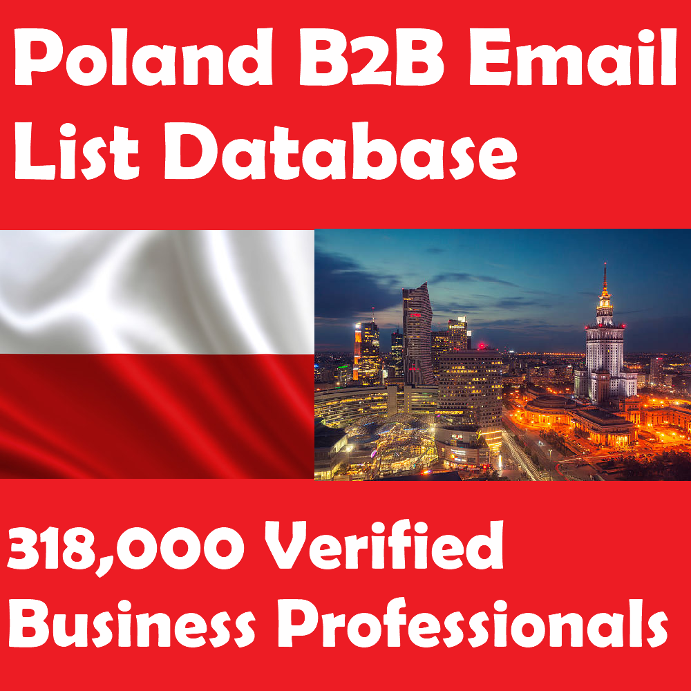 Poland B2B Email List Database – 318,000 Verified Business Professionals