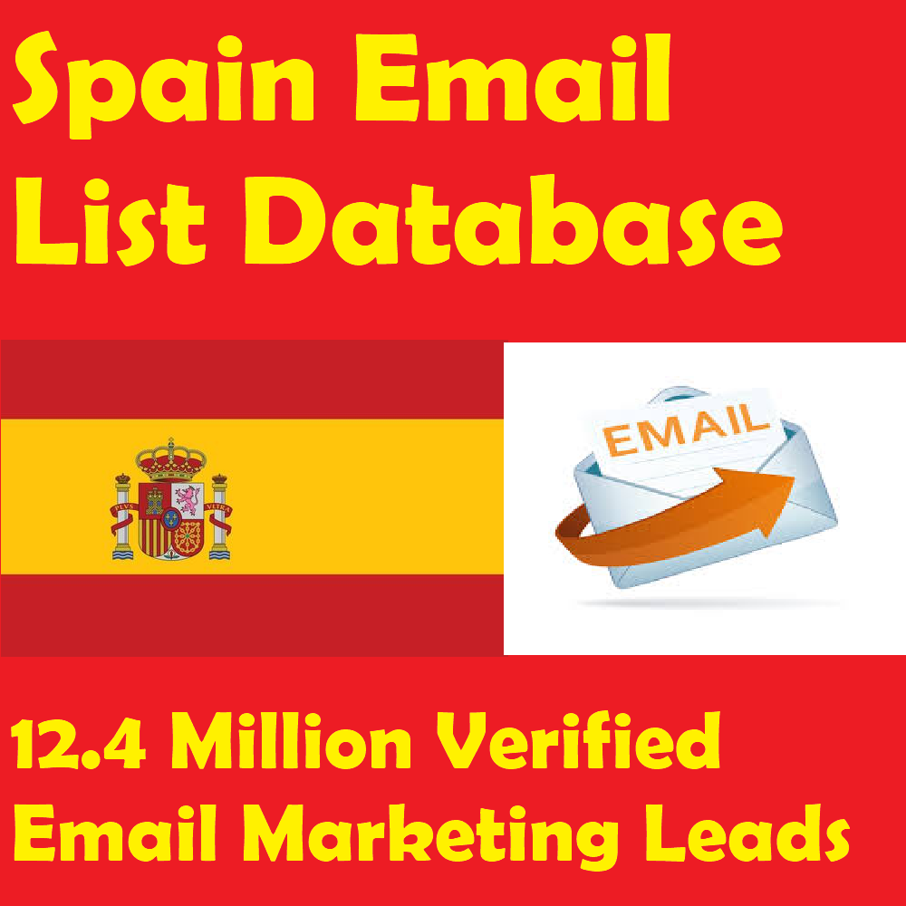 Spain Email List Database – 12.4M Verified Email Marketing Leads