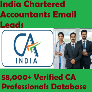 India Chartered Accountants Email Leads – 58,000+ Verified CA Professionals Database