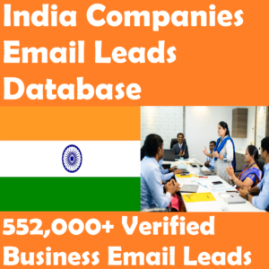 India Companies Email Leads Database – 552,000+ Verified Business Email Leads