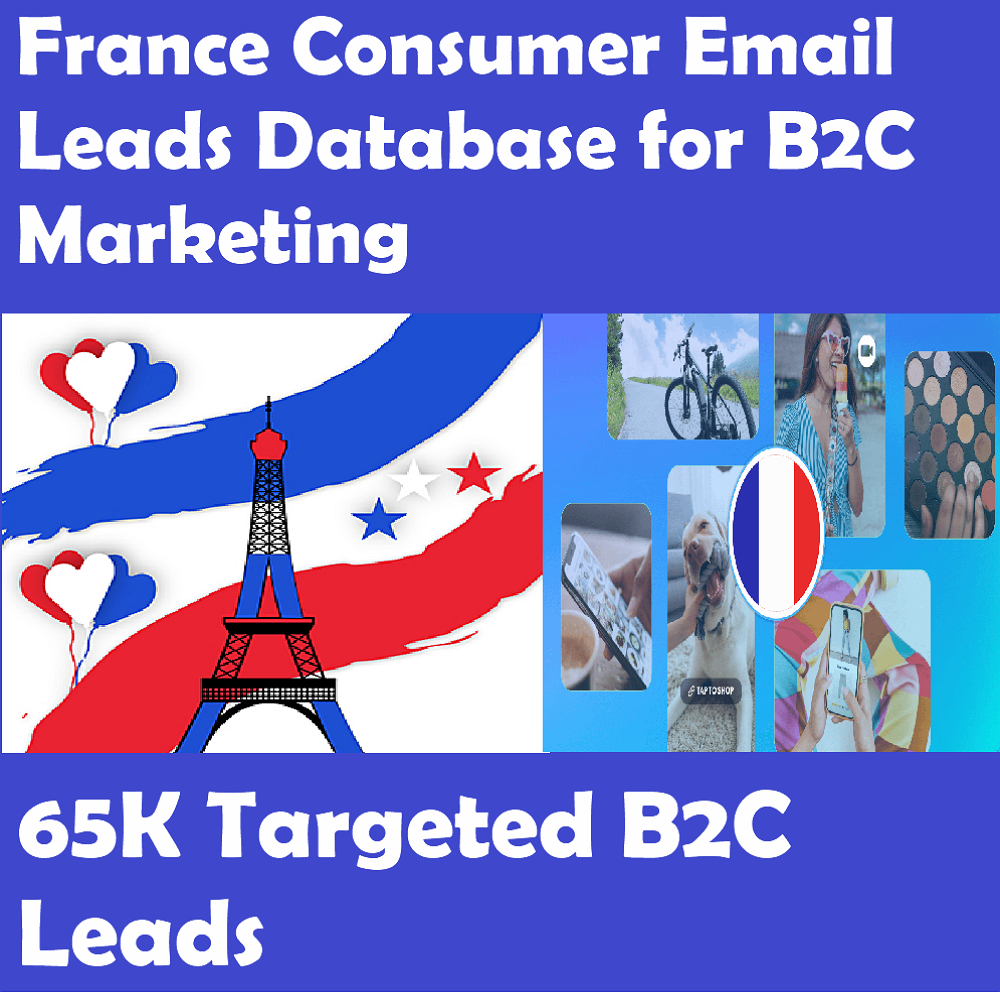 65,000 France Consumer Email Leads Database for B2C Marketing