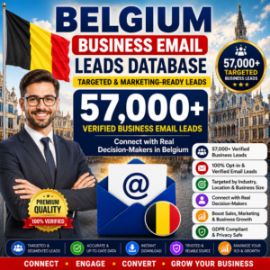 Belgium Business Email Leads Database – 57,000 Targeted & Marketing-Ready Leads