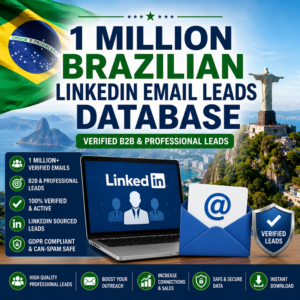 1 Million Brazilian LinkedIn Email Leads Database – Verified B2B & Professional Leads