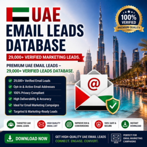 UAE Email Leads Database – 29,000+ Verified Marketing Leads
