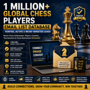 1 Million+ Global Chess Players Email List Database – Verified, Active & Niche-Targeted Leads