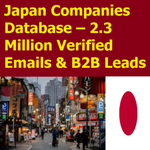 Japan Companies Database – 2.3 Million Verified Emails & B2B Leads