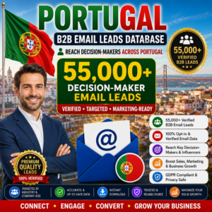 Portugal B2B Email Leads Database – 55,000 Decision-Maker Leads