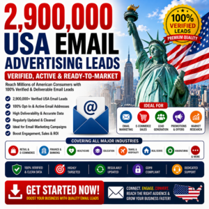 2,900,000 USA Email Advertising Leads – Verified, Active & Ready-to-Market