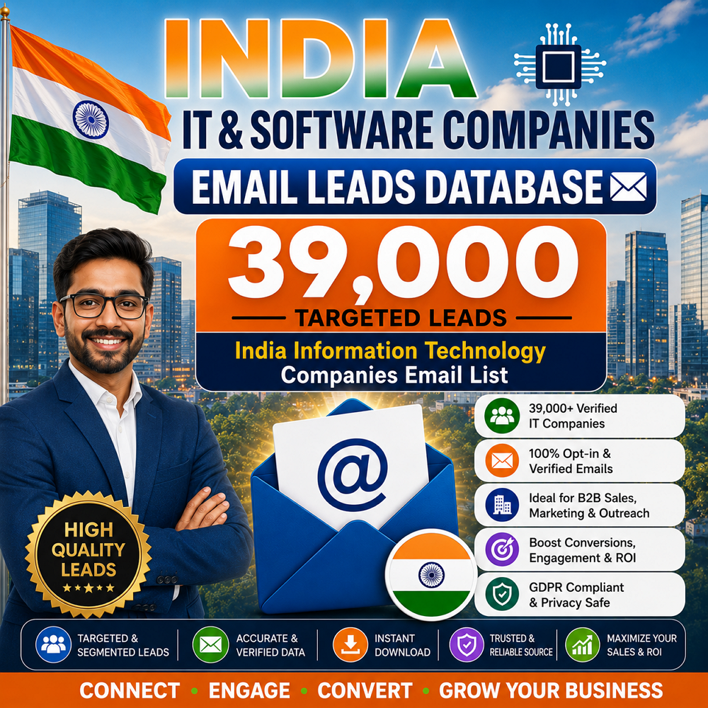 India IT & Software Companies Email Leads Database