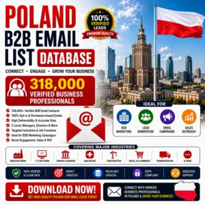 Poland B2B Email List Database – 318,000 Verified Business Professionals