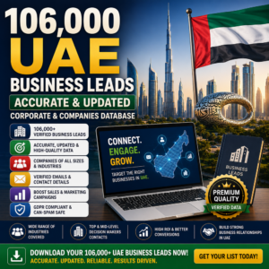 106,000 UAE Business Leads – Accurate & Updated Corporate & Companies Database