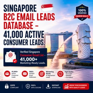Singapore B2C Email Leads Database – 41,000 Active Consumer Leads