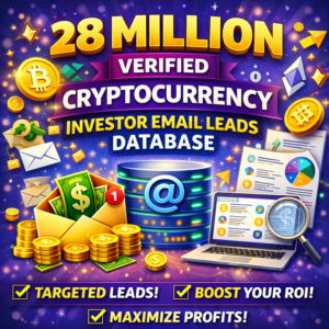 28 Million Verified Cryptocurrency Investor Email List Database