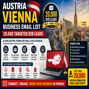 Austria Vienna Business Email List – 20,000 Targeted B2B Leads