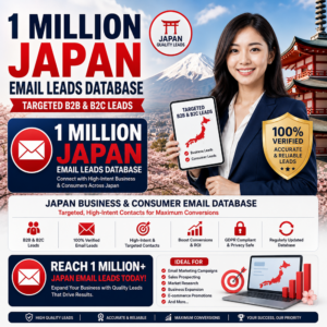 1 Million Japan Email Leads Database – Targeted B2B & B2C Leads