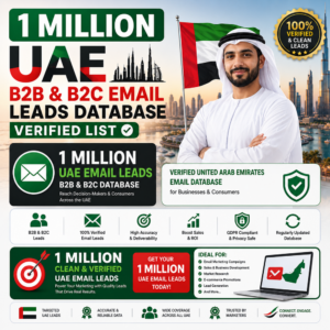 1 Million UAE B2B & B2C Email Leads Database – Verified List