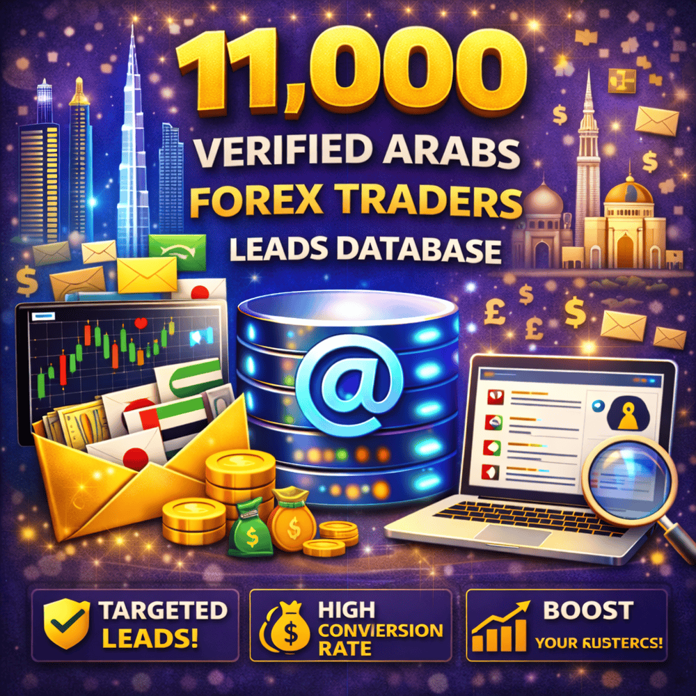 11,000 Arab Forex Traders Leads Database – Targeted Trading & Investment Email List