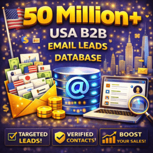 USA Business Email List – 50 Million+ Targeted B2B Leads Database