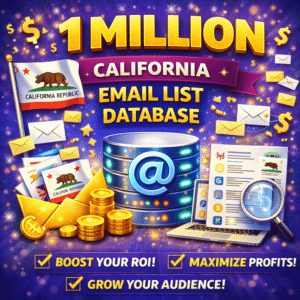 1 Million California Consumer Email List – Verified B2C Leads Database