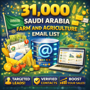 Saudi Farmers & Agribusiness Email List Database – 31,000 Verified Leads
