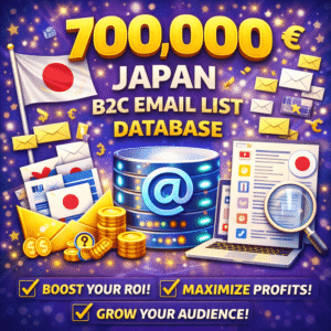 700,000 Japan Consumer Email List – Verified B2C Email Leads Database