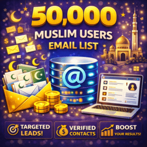 50,000 Muslim Audience Email Database – Islamic & Halal Market Leads