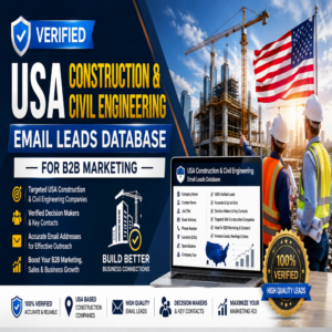 793,000+ USA Construction & Civil Engineering Email Leads Database