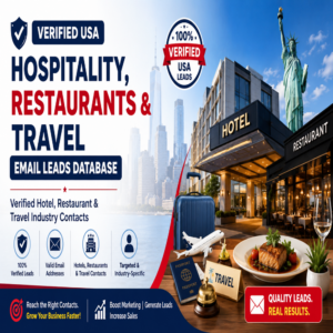 440,000+ USA Hospitality, Restaurants & Travel Email Leads Database
